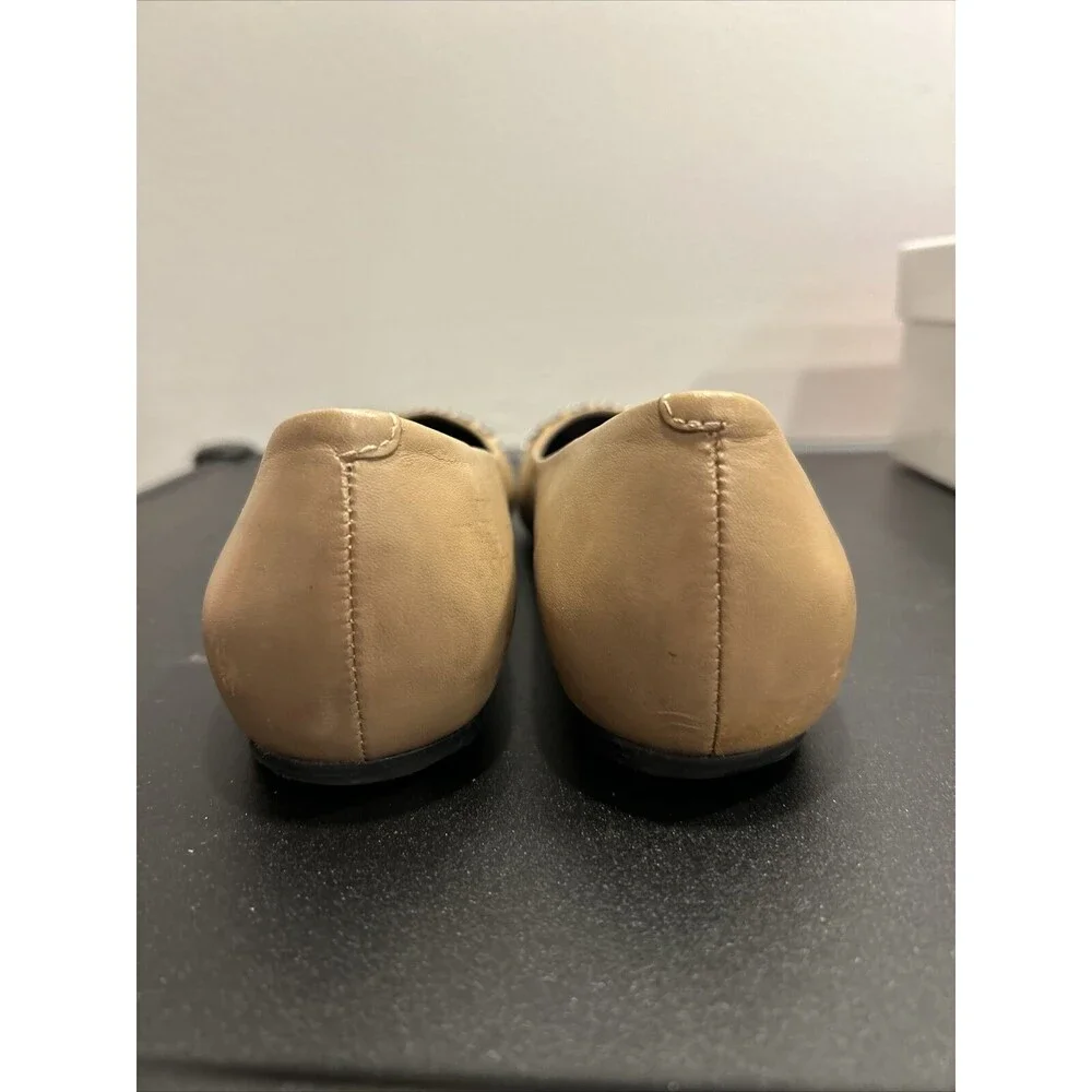 DKNY flats Taupe beige tan size 8.5 With Box